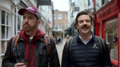 Ted Lasso's storyline is set in London's Richmond Green. (Apple TV) Ted Lasso's storyline is set in London's Richmond Green. (Apple TV)