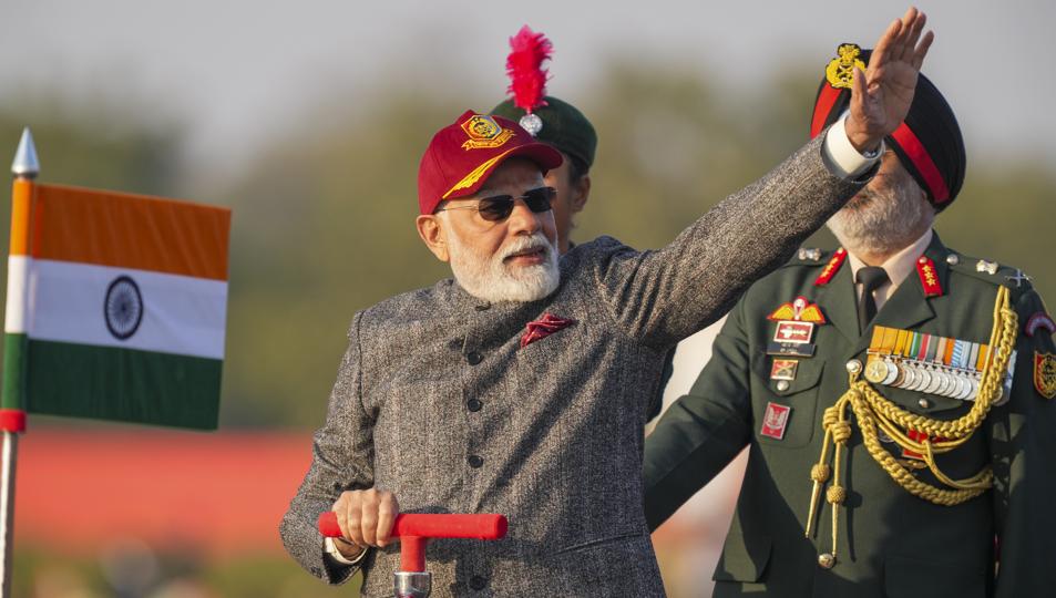 Prime Minister Narendra Modi during the National Cadet Corps (NCC) rally at Cariappa Ground in New Delhi (PTI) Prime Minister Narendra Modi during the National Cadet Corps (NCC) rally at Cariappa Ground in New Delhi (PTI)
