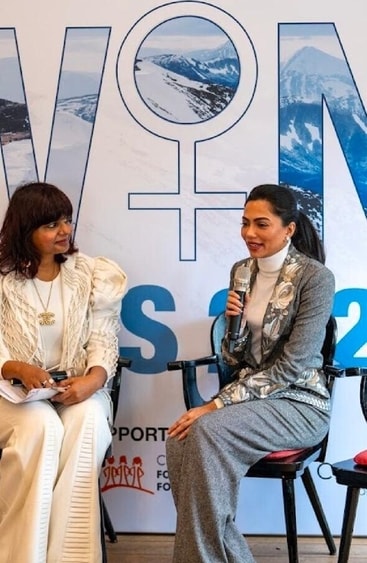 Stuti Jalan, Founder, Women Inspiring Network (WIN) with Mona Patel, Founder, RadXai, at Davos 2025 Stuti Jalan, Founder, Women Inspiring Network (WIN) with Mona Patel, Founder, RadXai, at Davos 2025