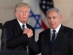 US President Donald Trump with Israeli Prime Minister Benjamin Netanyahu at the Israel Museum in Jerusalem. US President Donald Trump with Israeli Prime Minister Benjamin Netanyahu at the Israel Museum in Jerusalem.
