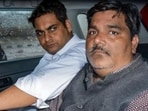 Former AAP councillor Tahir Hussain (right) after his arrest on March 6, 2020. (PTI File Photo) Former AAP councillor Tahir Hussain (right) after his arrest on March 6, 2020. (PTI File Photo)
