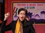 Delhi Chief Minister Atishi addresses a Republic Day event of the Government of NCT of Delhi at Chhatrasal Stadium, in New Delhi, Saturday, Jan. 25, 2025. Delhi Chief Minister Atishi addresses a Republic Day event of the Government of NCT of Delhi at Chhatrasal Stadium, in New Delhi, Saturday, Jan. 25, 2025.