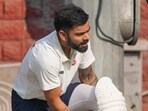 Virat Kohli during a training session ahead of the Ranji Trophy 2024-25 cricket match between Delhi and Railways, at the Arun Jaitley Stadium Virat Kohli during a training session ahead of the Ranji Trophy 2024-25 cricket match between Delhi and Railways, at the Arun Jaitley Stadium