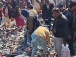 A viral video from the Mahakumbh Mela captured devotees searching for their slippers.







