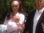 2006 clip showing Donald Trump's adorable moment with Melania and baby Barron goes viral (X) 2006 clip showing Donald Trump's adorable moment with Melania and baby Barron goes viral (X)