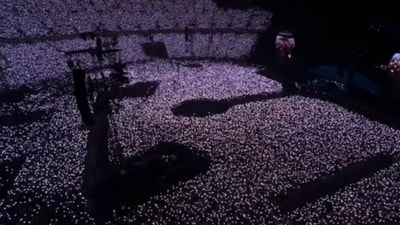 1.34 lakh people attended Coldplay's concert in Ahmedabad, held at Narendra Modi Stadium on January 26. (X) 1.34 lakh people attended Coldplay's concert in Ahmedabad, held at Narendra Modi Stadium on January 26. (X)