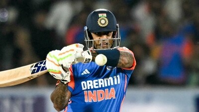 Suryakumar Yadav identified the main area behind India's loss against England in the third T20I in Rajkot. (Photo by Money SHARMA / AFP) (AFP) Suryakumar Yadav identified the main area behind India's loss against England in the third T20I in Rajkot. (Photo by Money SHARMA / AFP) (AFP)