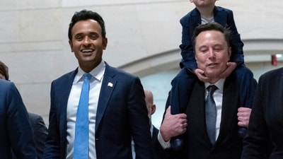 Vivek Ramaswamy defended his departure from the Department of Government Efficiency, stating it was a strategic choice for his gubernatorial ambitions. (AP) Vivek Ramaswamy defended his departure from the Department of Government Efficiency, stating it was a strategic choice for his gubernatorial ambitions. (AP)