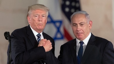 US President Donald Trump with Israeli Prime Minister Benjamin Netanyahu at the Israel Museum in Jerusalem. (AP/File Image) US President Donald Trump with Israeli Prime Minister Benjamin Netanyahu at the Israel Museum in Jerusalem. (AP/File Image)