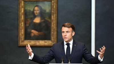 France's President Emmanuel Macron announced that the historic Louvre Museum will be renovated and expanded in a major overhaul. (AFP) France's President Emmanuel Macron announced that the historic Louvre Museum will be renovated and expanded in a major overhaul. (AFP)