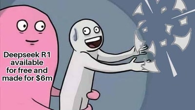 DeepSeek memes are flooding the internet with the release of R1. (X/@EffMktHype) DeepSeek memes are flooding the internet with the release of R1. (X/@EffMktHype)