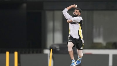 Mohammed Shami is back. The pacer has been named in the playing XI for the third T20I against England in Rajkot. (AP Photo/Mahesh Kumar A.) (AP)