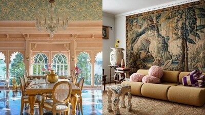 Take your rugs beyond the floor and let them work their magic throughout your space. Take your rugs beyond the floor and let them work their magic throughout your space.
