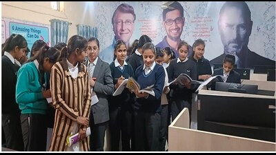 Students in the age group of 6 to 14 in Haryana’s government schools (rural areas) have higher learning gains than those studying in private schools in the last two years as they have improved in basic reading and arithmetic, the Annual Status of Education Report (ASER) released by the Pratham Foundation said on Tuesday. (HT File) Students in the age group of 6 to 14 in Haryana’s government schools (rural areas) have higher learning gains than those studying in private schools in the last two years as they have improved in basic reading and arithmetic, the Annual Status of Education Report (ASER) released by the Pratham Foundation said on Tuesday. (HT File)