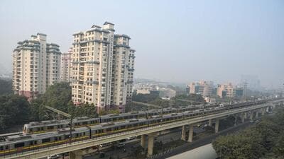 The construction of Gurugram metro will be carried out in two phases. (HT FILE PHOTO) The construction of Gurugram metro will be carried out in two phases. (HT FILE PHOTO)
