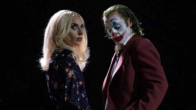 Lady Gaga and Joaquin Phoenix as Harley Quinn and Joker Lady Gaga and Joaquin Phoenix as Harley Quinn and Joker