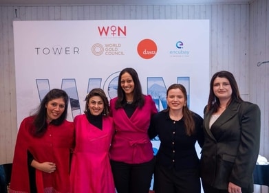 Women Inspiring Network (WIN)@Davos 2025, Panel session 3 - UNLOCKING GENDER LENS INVESTING- Left to Right- Ajaita Shah, Founder & CEO, Frontier Markets, Shailja Mehta, Director, Dasra, Dhivya O’Connor, CEO, Cherie Blair Foundation for Women, Nina Rauch, Senior Social Impact Lead, Lemonade, Mihaela Gjorcheva, Member of the Management Board, International Slavic University Women Inspiring Network (WIN)@Davos 2025, Panel session 3 - UNLOCKING GENDER LENS INVESTING- Left to Right- Ajaita Shah, Founder & CEO, Frontier Markets, Shailja Mehta, Director, Dasra, Dhivya O’Connor, CEO, Cherie Blair Foundation for Women, Nina Rauch, Senior Social Impact Lead, Lemonade, Mihaela Gjorcheva, Member of the Management Board, International Slavic University