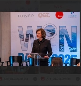 Cherie Blair, CBE, KC, Founder, Cherie Blair Foundation at #WINLounge at Davos 2025 Cherie Blair, CBE, KC, Founder, Cherie Blair Foundation at #WINLounge at Davos 2025