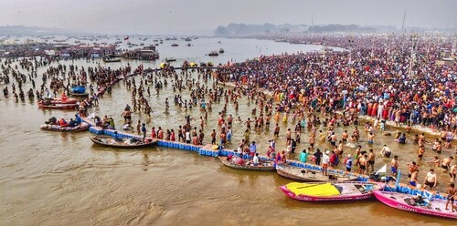 Prayagraj transforms into a vibrant spiritual hub during the Mela, with millions participating in rituals, prayers, and cultural events. Prayagraj transforms into a vibrant spiritual hub during the Mela, with millions participating in rituals, prayers, and cultural events.