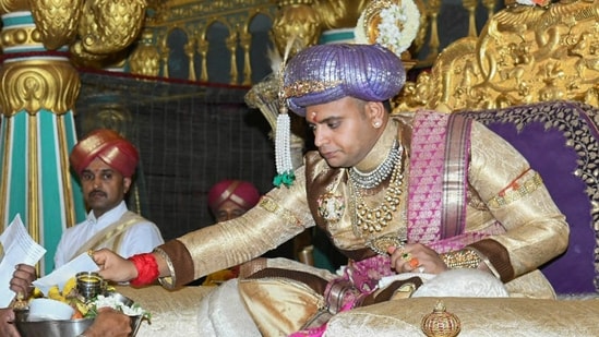 Scion of the Mysore royal family and MP Yaduveer Krishnadatta Chamaraja Wadiyar. (PTI)