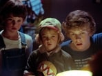 Henry Thomas, Drew Barrymore, and Robert MacNaughton - the stars of ET.