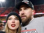 KANSAS CITY, MISSOURI - JANUARY 26: Taylor Swift celebrates with Travis Kelce #87 of the Kansas City Chiefs after defeating the Buffalo Bills 32-29 in the AFC Championship Game at GEHA Field at Arrowhead Stadium on January 26, 2025 in Kansas City, Missouri. David Eulitt/Getty Images/AFP (Photo by David Eulitt / GETTY IMAGES NORTH AMERICA / Getty Images via AFP) KANSAS CITY, MISSOURI - JANUARY 26: Taylor Swift celebrates with Travis Kelce #87 of the Kansas City Chiefs after defeating the Buffalo Bills 32-29 in the AFC Championship Game at GEHA Field at Arrowhead Stadium on January 26, 2025 in Kansas City, Missouri. David Eulitt/Getty Images/AFP (Photo by David Eulitt / GETTY IMAGES NORTH AMERICA / Getty Images via AFP)