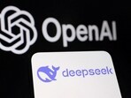 FILE PHOTO: Deepseek and OpenAI logos are seen in this illustration taken January 27, 2025. REUTERS/Dado Ruvic/Illustration/File Photo