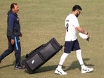 Delhi's player Virat Kohli during a training session ahead of the Ranji Trophy 2024-25 cricket match between Delhi and Railways, at the Arun Jaitley Stadium, in New Delhi, India, on Tuesday, January 28 Delhi's player Virat Kohli during a training session ahead of the Ranji Trophy 2024-25 cricket match between Delhi and Railways, at the Arun Jaitley Stadium, in New Delhi, India, on Tuesday, January 28