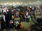 Devotees after a stampede occurred at Triveni Sangam on 'Mauni Amavasya' at the Maha Kumbh in Prayagraj on Wednesday. Devotees after a stampede occurred at Triveni Sangam on 'Mauni Amavasya' at the Maha Kumbh in Prayagraj on Wednesday.