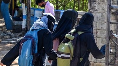 Maharashtra minister and BJP leader Nitesh Rane said in his letter to school education minister Dada Bhuse that if examinees are allowed to wear burqas, it will be difficult to determine whether electronic devices or other means are being used to cheat. (Representative image/PTI) Maharashtra minister and BJP leader Nitesh Rane said in his letter to school education minister Dada Bhuse that if examinees are allowed to wear burqas, it will be difficult to determine whether electronic devices or other means are being used to cheat. (Representative image/PTI)