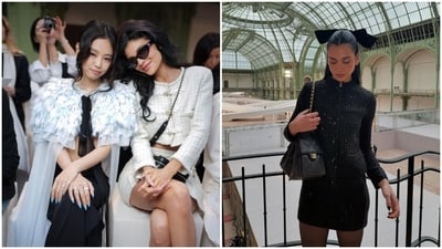 Jennie, Kylie Jenner and Dua Lipa at the Chanel show. Jennie, Kylie Jenner and Dua Lipa at the Chanel show.