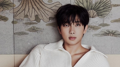 BTS RM clarifies the Instagram photo misunderstanding, confirming he is not one of the soldiers. (Photo by Twitter/joonfanpage)