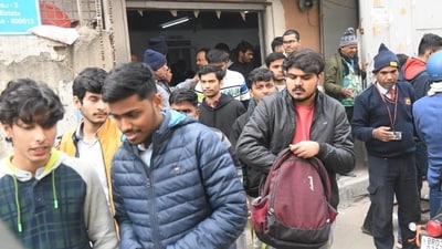 Candidates were mandatorily required to carry their admit cards to sit in the exam hall. (Santosh Kumar) Candidates were mandatorily required to carry their admit cards to sit in the exam hall. (Santosh Kumar)