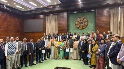 Members of the Joint Parliamentary Committee after a meeting on the Waqf Amendment Bill. (PTI photo) Members of the Joint Parliamentary Committee after a meeting on the Waqf Amendment Bill. (PTI photo)