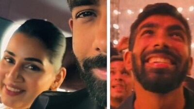 Jasprit Bumrah attended Coldplay's Ahmedabad concert on Sunday with his wife. Jasprit Bumrah attended Coldplay's Ahmedabad concert on Sunday with his wife.