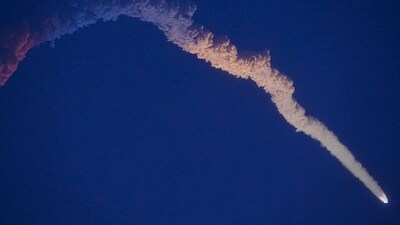 Sriharikota: ISRO's 100th launch, Geosynchronous Satellite Launch Vehicle (GSLV-F15) carrying navigation satellite NVS-02 lifts off, from Satish Dhawan Space Centre. (PTI) Sriharikota: ISRO's 100th launch, Geosynchronous Satellite Launch Vehicle (GSLV-F15) carrying navigation satellite NVS-02 lifts off, from Satish Dhawan Space Centre. (PTI)