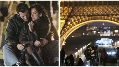 Dua Lipa and Callum Turner danced under the Eiffel Tower. Dua Lipa and Callum Turner danced under the Eiffel Tower.