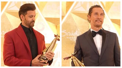 Hrithik Roshan and Matthew McConaughey were honoured with awards in Riyadh. Hrithik Roshan and Matthew McConaughey were honoured with awards in Riyadh.