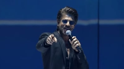 Shah Rukh Khan attended an event in Dubai recently. Shah Rukh Khan attended an event in Dubai recently.