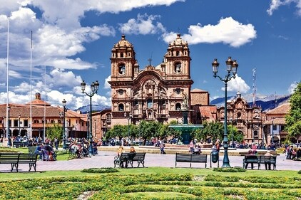 Enjoying the slow life while people-watching at the Plaza de Armas de Cusco is a must (Adobe stock) Enjoying the slow life while people-watching at the Plaza de Armas de Cusco is a must (Adobe stock)