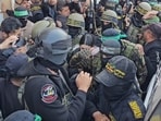 Footage shows hostage Arbel Yehoud being transferred to the Red Cross by the Palestinian Islamic Jihad in Khan Younis, southern Gaza. Footage shows hostage Arbel Yehoud being transferred to the Red Cross by the Palestinian Islamic Jihad in Khan Younis, southern Gaza.