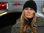 US First Lady Melania Trump attends a Hurricane Helene recovery briefing in a hangar at the Asheville Regional Airport in Fletcher, North Carolina, on January 24, 2025. (Photo by Mandel NGAN / AFP) US First Lady Melania Trump attends a Hurricane Helene recovery briefing in a hangar at the Asheville Regional Airport in Fletcher, North Carolina, on January 24, 2025. (Photo by Mandel NGAN / AFP)
