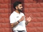 Delhi's player Virat Kohli during a training session ahead of the Ranji Trophy 2024-25 cricket match between Delhi and Railways Delhi's player Virat Kohli during a training session ahead of the Ranji Trophy 2024-25 cricket match between Delhi and Railways