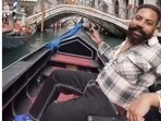 The man in the video can be heard saying, “Aaja, baith jaa.” The man in the video can be heard saying, “Aaja, baith jaa.”