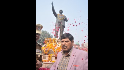 A video clip had gone viral on social media in which the accused was seen hitting the statue multiple times with a hammer. (HT File)