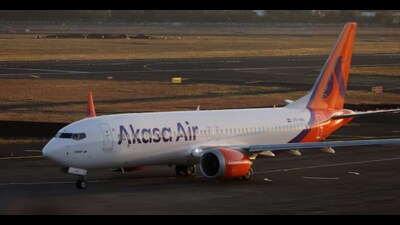 Akasa Air is the newest entrant to the Indian aviation industry that began flying internationally in March 2024. (Reuters) Akasa Air is the newest entrant to the Indian aviation industry that began flying internationally in March 2024. (Reuters)