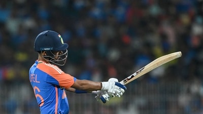 India's Dhruv Jurel reacts as he walks back to the pavilion (AFP) India's Dhruv Jurel reacts as he walks back to the pavilion (AFP)