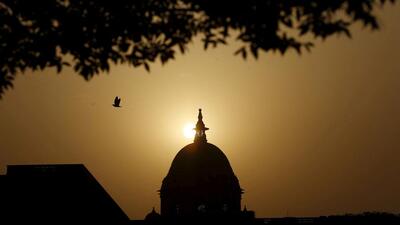 FILE PHOTO: The Ministry of Finance building is silhouetted against the setting sun in New Delhi. (REUTERS) FILE PHOTO: The Ministry of Finance building is silhouetted against the setting sun in New Delhi. (REUTERS)