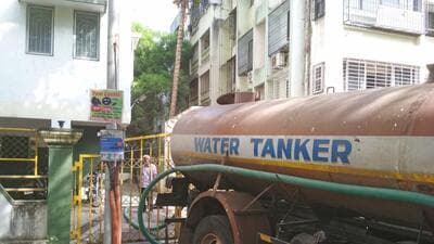 Hundreds of private water tankers supply water daily to newly developed residential societies in these areas, where municipal water supply remains inadequate. Many societies rely on tanker water throughout the year, but the fear of GBS infection has prompted several of them to discontinue the service. (REPRESENTATIVE PHOTO) Hundreds of private water tankers supply water daily to newly developed residential societies in these areas, where municipal water supply remains inadequate. Many societies rely on tanker water throughout the year, but the fear of GBS infection has prompted several of them to discontinue the service. (REPRESENTATIVE PHOTO)