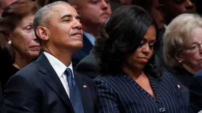 Michelle Obama shared a heartfelt Instagram message with Barack Obama, announcing a memorial garden for Hadiya Pendleton at the Obama Presidential Center. (AP) Michelle Obama shared a heartfelt Instagram message with Barack Obama, announcing a memorial garden for Hadiya Pendleton at the Obama Presidential Center. (AP)